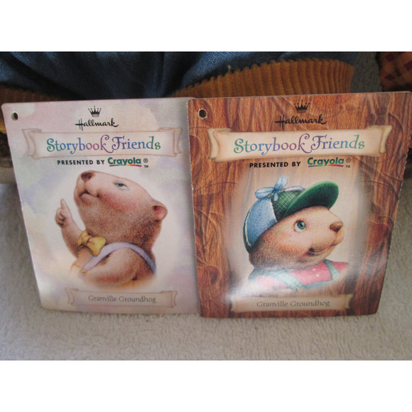 Groundhogs Hallmark Storybook Friends Granville, two, Crayola, 1997, 12" - Picture 10 of 11
